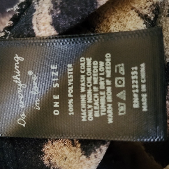 DO EVERYTHING IN LOVE LEOPARD PRINT KIMONO SWIMSUIT COVER ROBE LOUNGE ONE-SIZE - Picture 12 of 13